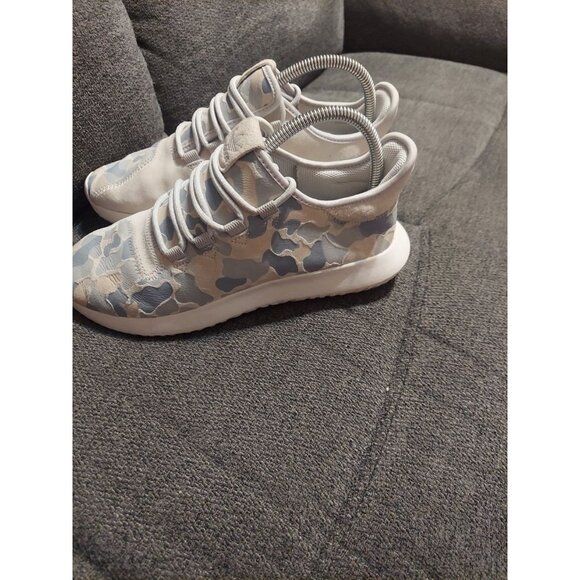 Adidas Tubular Shadow White/Gray/Blue Camo Running Shoes BB8817 Mens‎ 7.5 main image 10